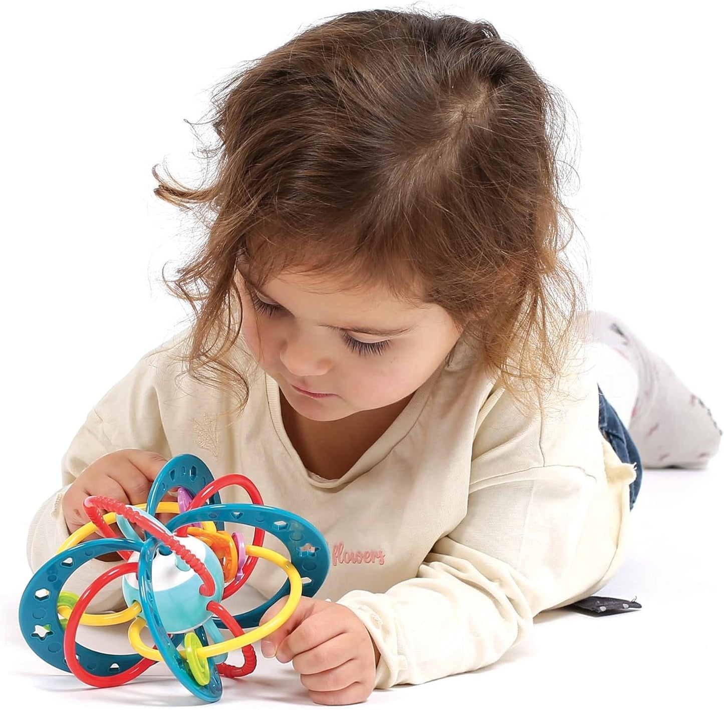 LUDI - Planète Cloche - Jouet pour enfant - Dès 3 mois - Couleurs vibrantes, textures différentes et forme originale - Favorise la motricité fine et la dextérité Bebe Naty Shop Jouets