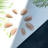 24 pièces carré nu français court couverture complète faux ongles presse sur ongles pour femmes filles