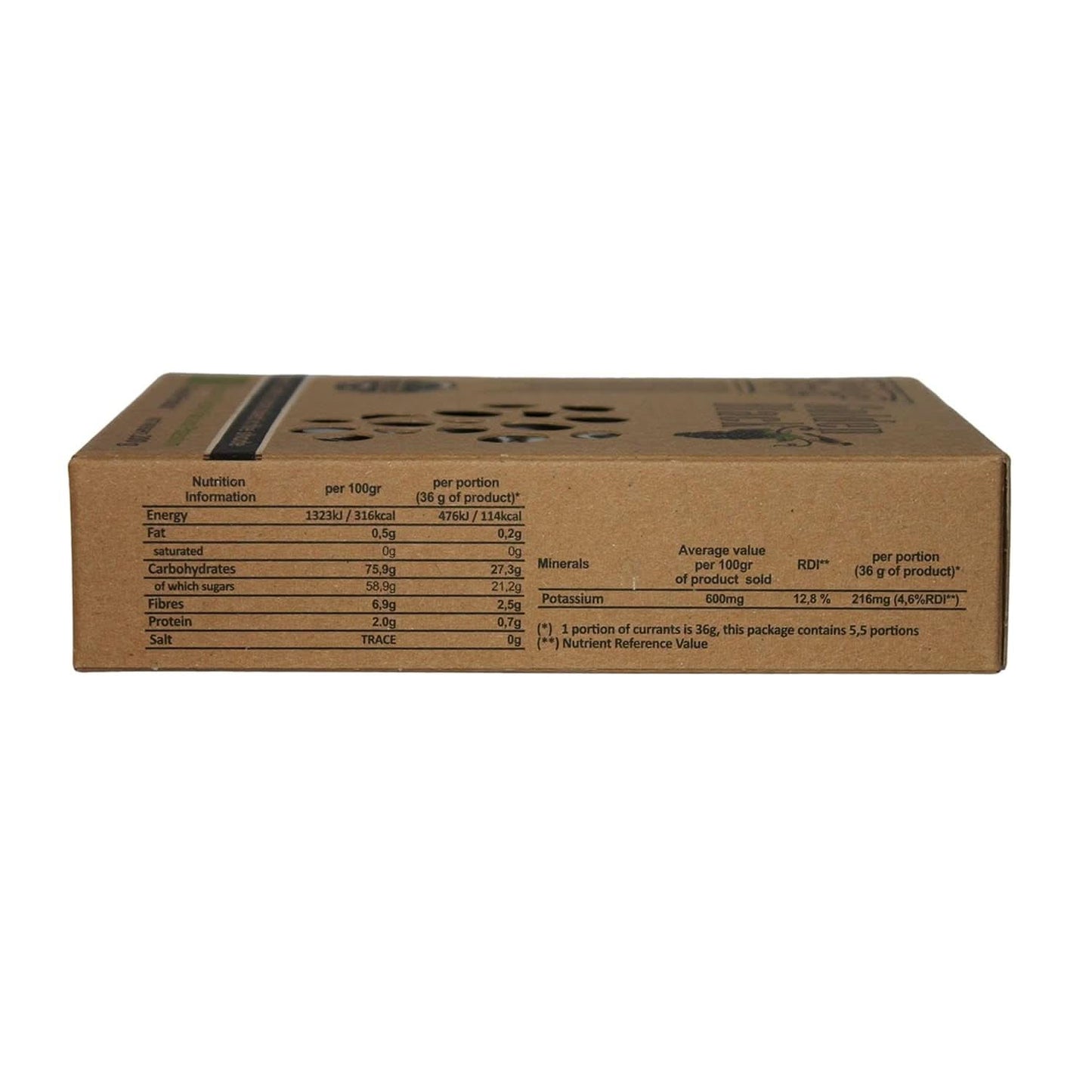 Raisins noirs grecs bio - groseilles, pack de 3 x 200 grammes Produits déshydratés Naty Shop
