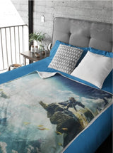 Couverture Sherpa Zelda - Sky Totk - 100 x 150 cm - Produit sous licence officielle, vert, lits et couvertures jumeaux HÃ"MADICT