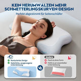 Cloudétoile Oreiller Cervical Oreiller en Mousse à Mémoire - Oreiller Orthopédique Ergonomique 2 en 1 Oreiller en Mousse Visco Oreiller de Soutien du Cou pour Dormeur Latéral Oreiller en Mousse à Mémoire Réglable en Hauteur Blanc 64X38X12cm Oreillers Cervicaux Orthopédiques Naty Shop