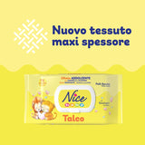 NICE Baby Lingettes Humides 72pcs Avec Couvercle Parfum Talc Matériaux Naturels Nettoyage Doux Bébé 1pc