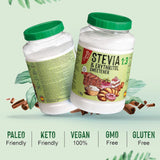Stevia + Erythritol 1:3 Tissu sucré | 1G = 3G Zucker | Ingrédients 100% naturels - 0 calories - 0 indice glycémique - Keto et Paleo - 0 netto-khlenhydrate - Kein GVO - Castello depuis 1907-1 kg d'édulcorants Naty Shop