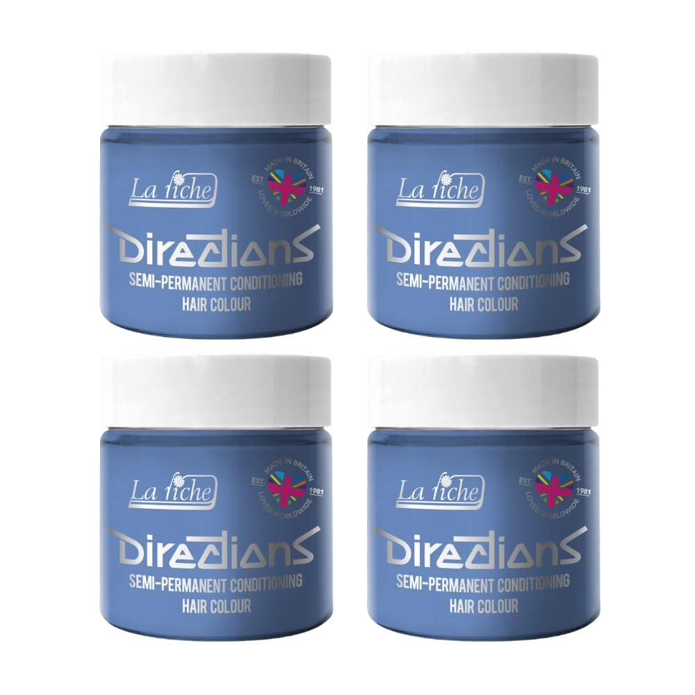 Directions coloration semi-permanente 100 ml boîte 4 pack (Pillarbox Red) Naty Shop Silver teinture capillaire 100 Ml (pack de 4)