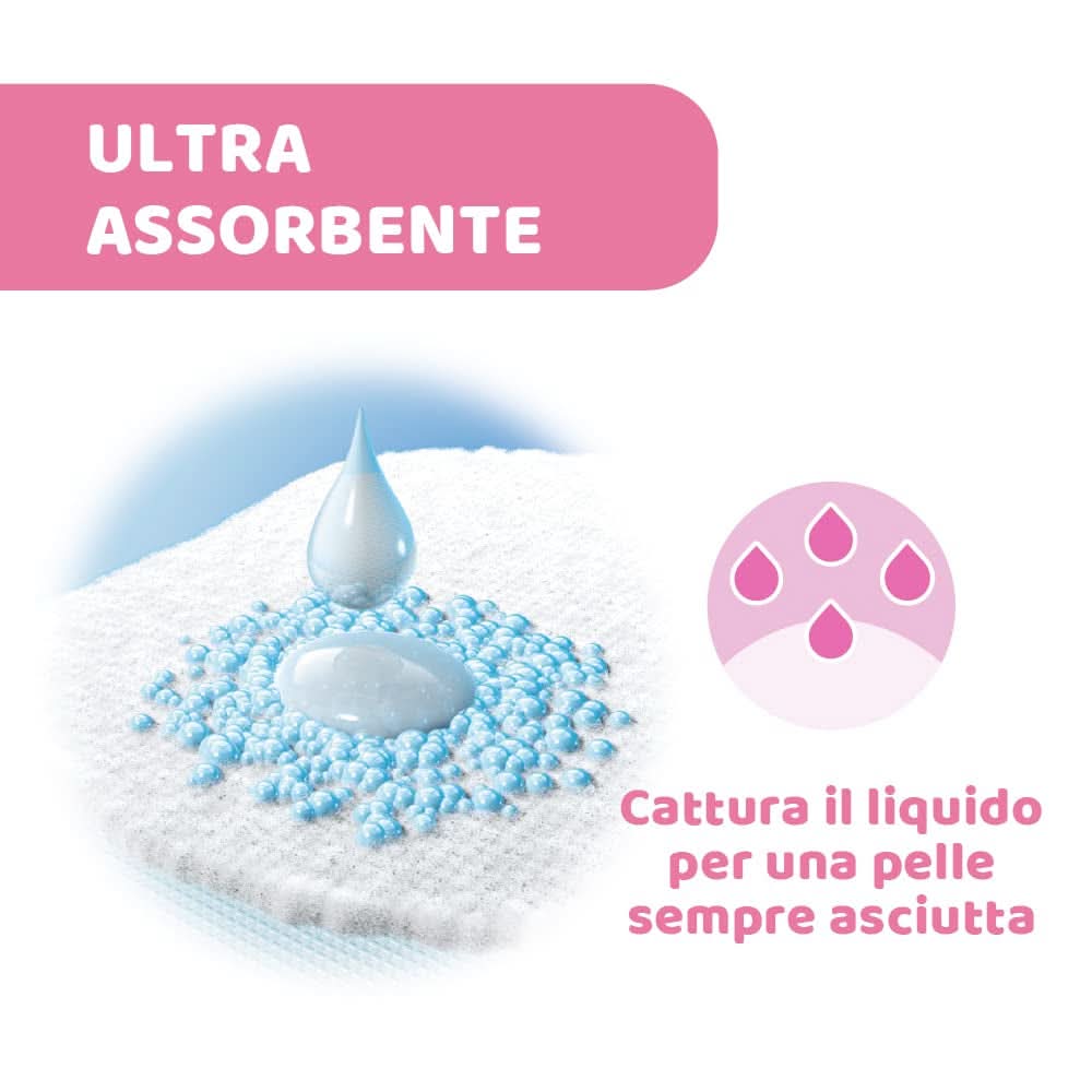 Chicco Acterielle Coussinets d'allaitement Natural Feeling, 30 pièces Accessoires d'alimentation et d'allaitement Bebe Naty Shop