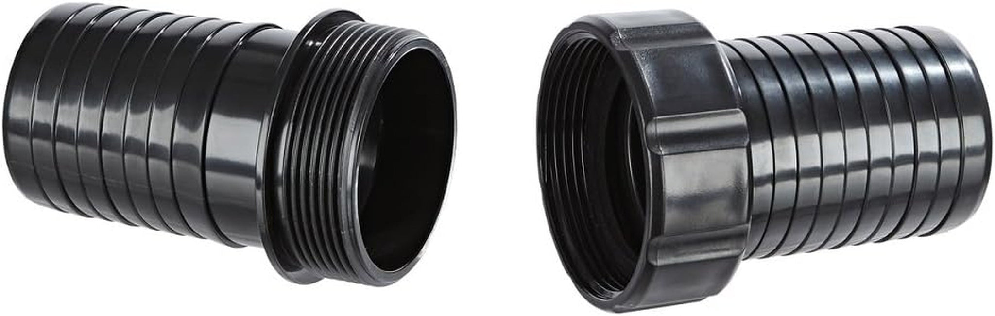 Raccord de tuyau Oase 2", noir - en PVC, pour raccorder des tuyaux de 2", diamètre 50 cm