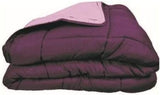 Couette CALGARY Chocolat/Corail 140 Couettes et couettes Naty Shop 200X200X1 Cm