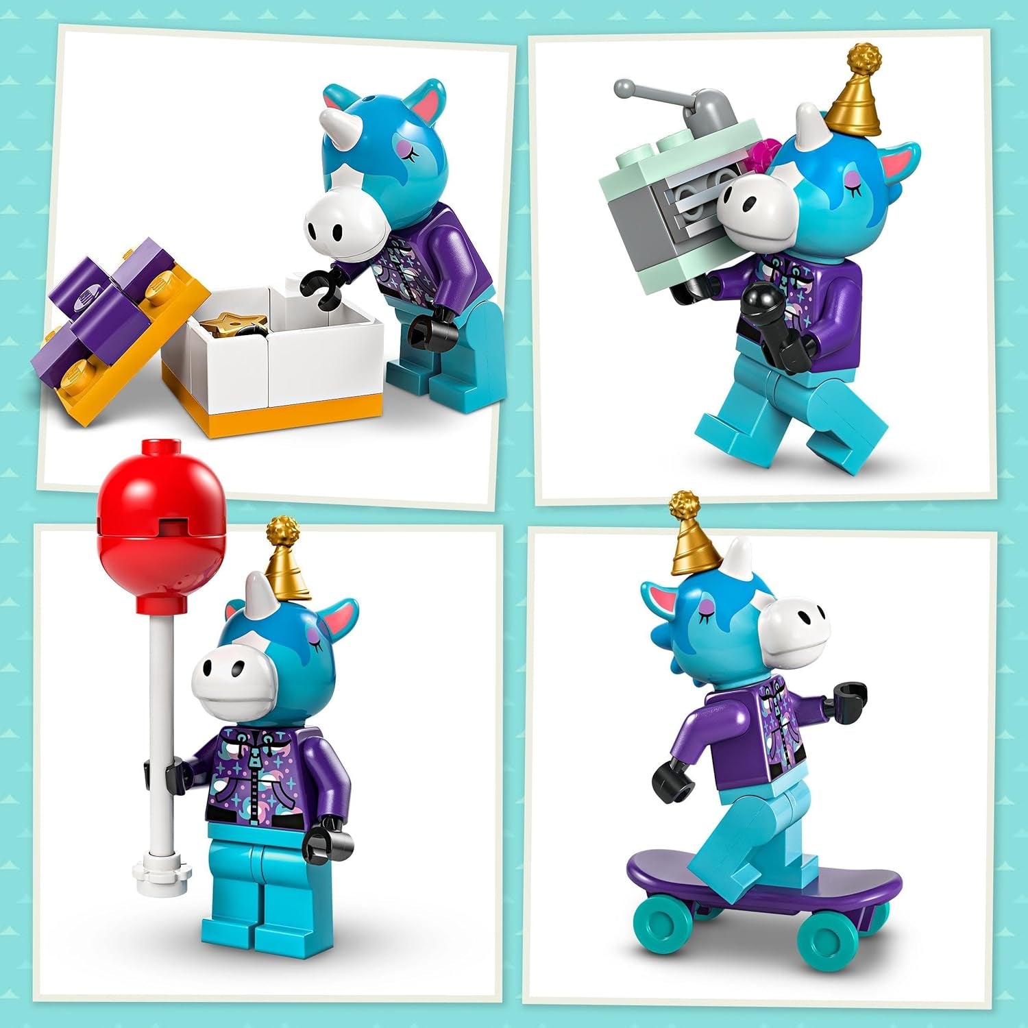 LEGO Animal Crossing Jimmy's Birthday Party Jouet créatif pour enfants Jeu vidéo Cheval Animal Set Cadeau pour filles et garçons de 6 ans 77046 Jeux de construction Besuche den LEGO-Store