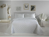 Pierre Cardin - Bouti Dots - Lit 180 Cm - Couleur Gris C5 Couettes et couettes Naty Shop Blanc C4 Lit 150 Cm