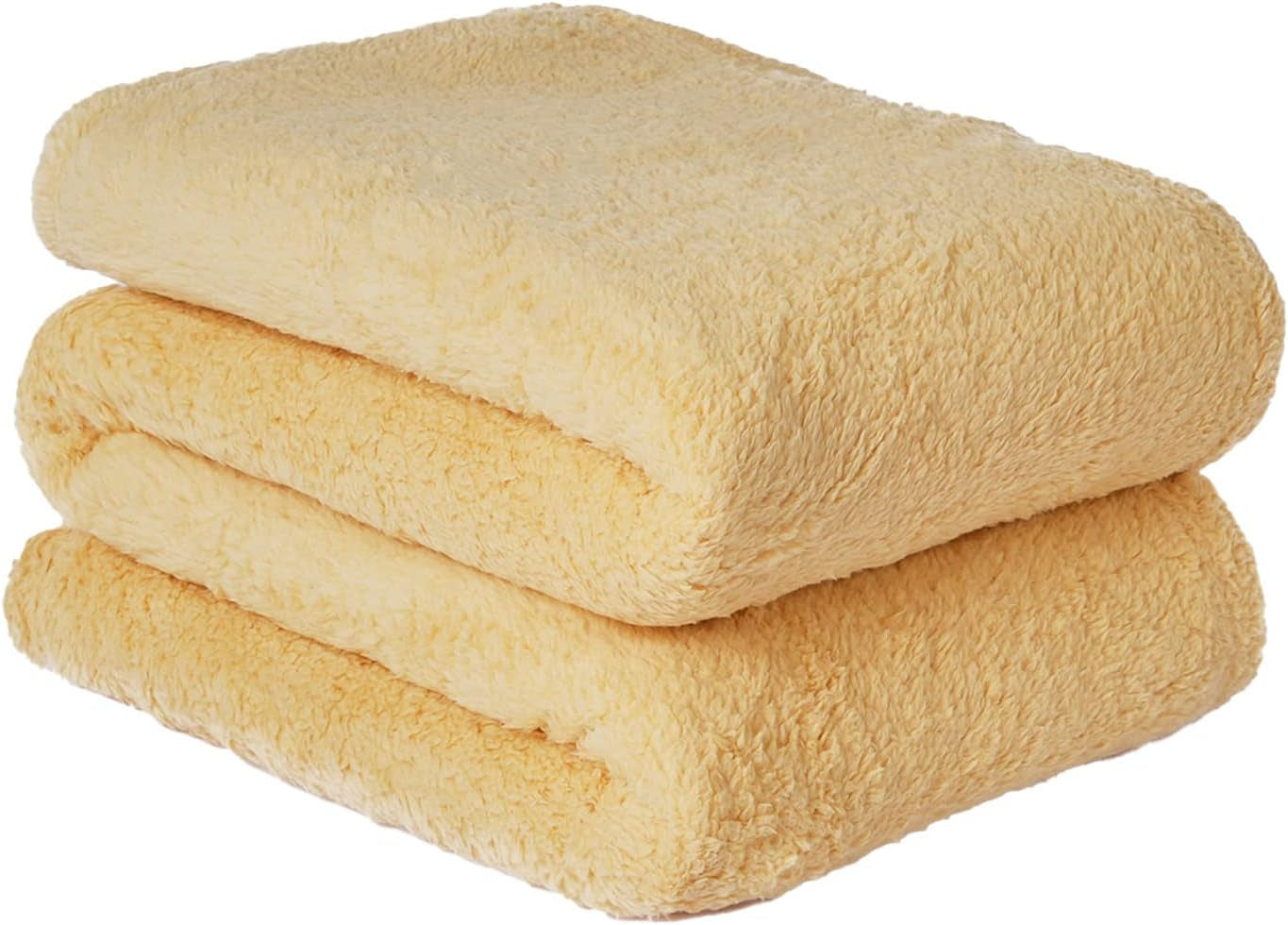 Brentford's Teddy Couverture polaire grande couverture de lit en peluche super douce et chaude pour canapé-lit noir - 150 x 200 cm Lits et couvertures Besuche den Brentfords-Store Jaune Ocre 200 x 240 cm