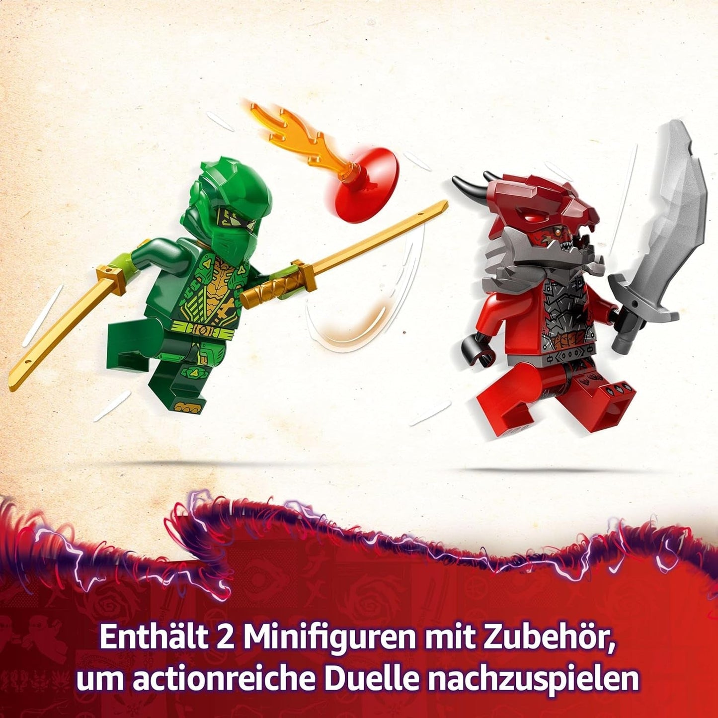 LEGO NINJAGO Lloyd's Action Speedster - Voiture de construction avec 2 figurines pour jouer un rôle, voiture de construction pour enfants - cadeau pour garçons et filles à partir de 7 ans 71828 Jeux de construction Besuche den LEGO-Store