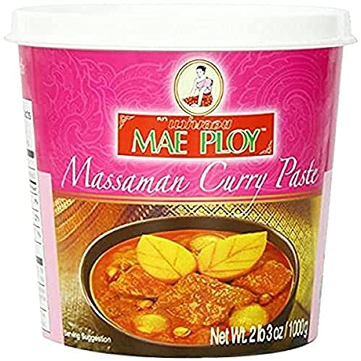 Pâte de curry jaune, curry thaïlandais authentique, cuisine thaïlandaise, 1000 g