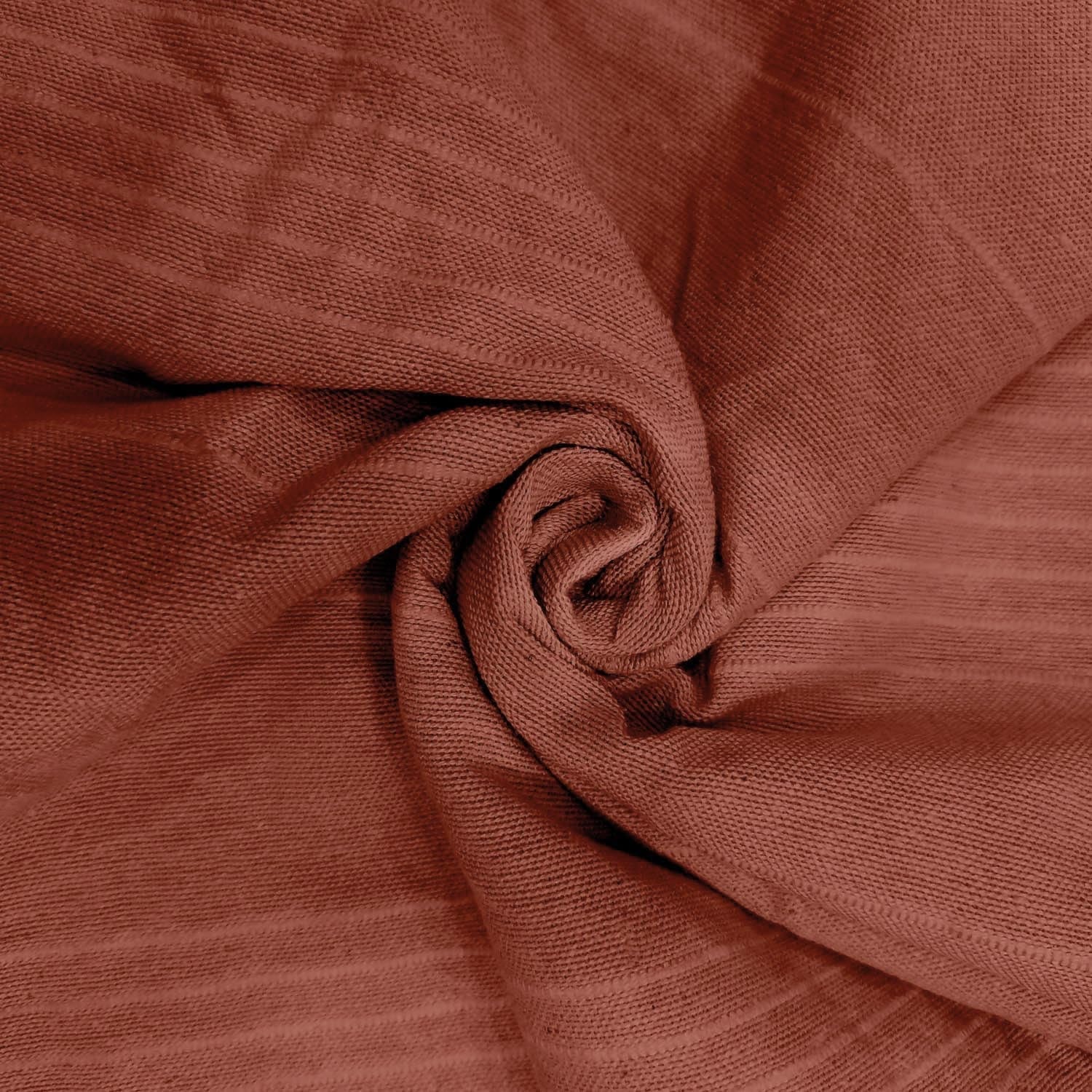 Soleil D'Ocre, Adele, couvre-lit, jeté de canapé, coton, rouge brique, 220 X 240 Cm Lits et Couvertures Besuche den Soleil d'ocre-Store