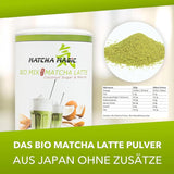 Matchamagic - Poudre de matcha latte bio du Japon avec sucre de fleur de coco pour un délicieux thé