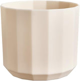 Pot rond elho Facet 17cm - pour l'intérieur - 100% plastique recyclé - Ø 16,6 x H 14,9 cm - Rose/Rose amande