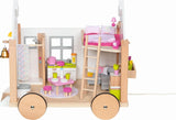 Goki 51477 - Petite maison Hygge en bois et textile pour mini poupées, maison de poupée mobile de style scandinave, 38 cm x 27 cm x 33 cm, lot de 40, à partir de 3 ans Maisons de poupées Naty Shop Titre par défaut
