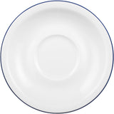 Service à café 18 pièces Seltmann Weiden | Série compacte, bord bleu | L'ensemble comprend 6 assiettes de petit-déjeuner, 6 tasses à café et 6 soucoupes, bleu
