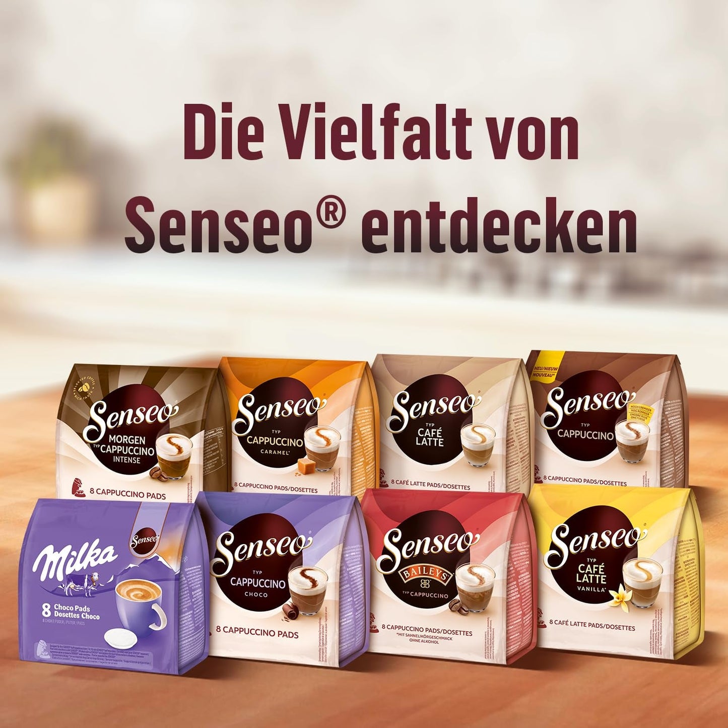 Senseo Pads Café Latte Vanille, 5 x 8 Getränke, 40 Kaffeepads