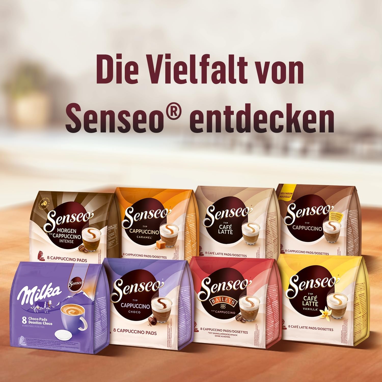 Senseo Pads Café Latte Vanille, 5 x 8 Getränke, 40 Kaffeepads