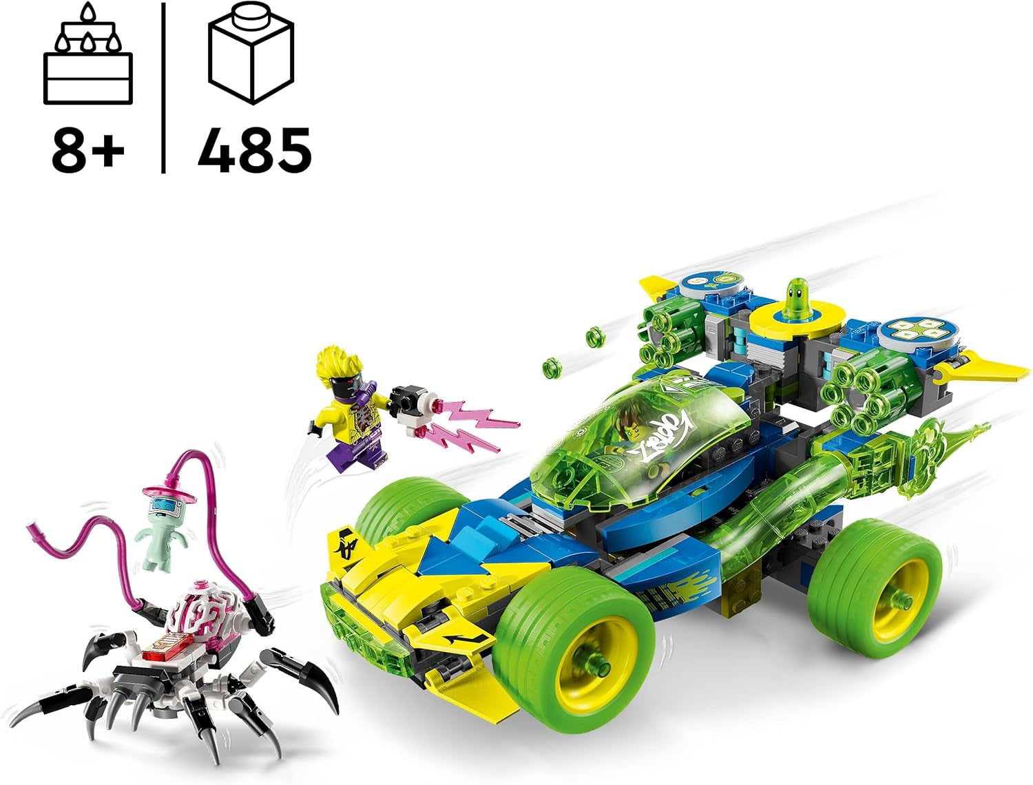LEGO Dreamzzz Mateo avec Z-Blob Action Racer, ensemble de jeu fantastique 2 en 1 avec véhicules, figurines et créatures de rêve pour enfants à partir de 8 ans, cadeau pour garçons et filles 71491 Jeux de construction Beuche den LEGO-Store
