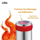 Moulin à piment Cilio PICCANTE, Ø 6,5 cm, H : 14,5 cm, avec couvercle de fermeture Moulins et Trancheuses Naty Shop