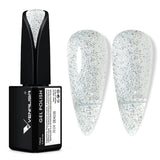 VENALISA Vernis à ongles UV orange corail 15 ml Vernis à ongles gel pour lampe à ongles UV Modèles de vernis à ongles gel orange corail transparent pour la conception des ongles à faire soi-même