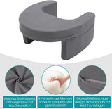 Oreiller de lecture pour lit et canapé, oreiller de jeu, oreiller pour ordinateur portable, oreiller de jeu avec accoudoirs et poche latérale, pour adultes jouant, lisant, regardant la télévision, jouant sur le canapé