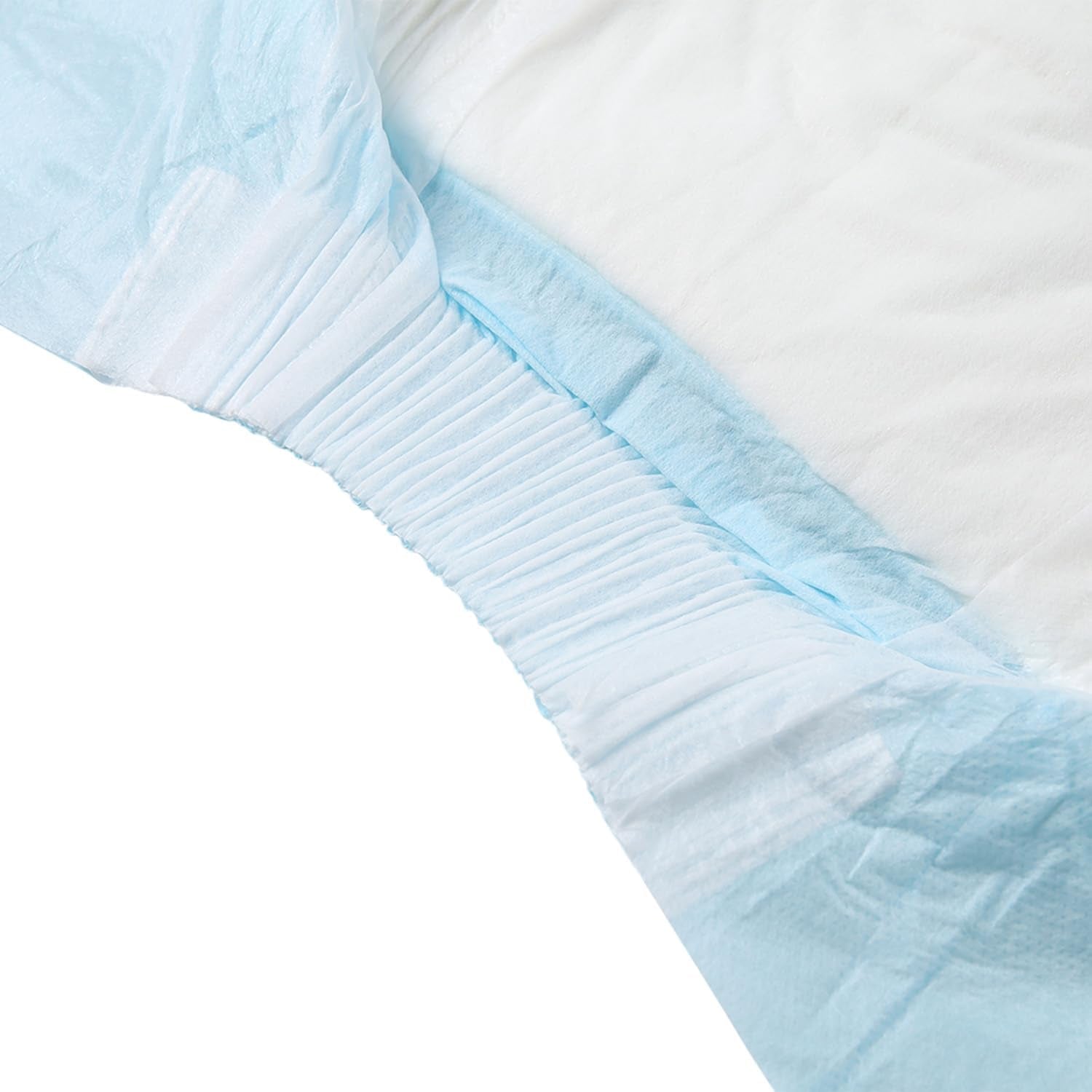 CutiePlusU Lot de 10 couches jetables pour incontinence avec boucles pour femme et homme, absorption maximale pendant la nuit – Bleu (grande taille 94-119 cm)