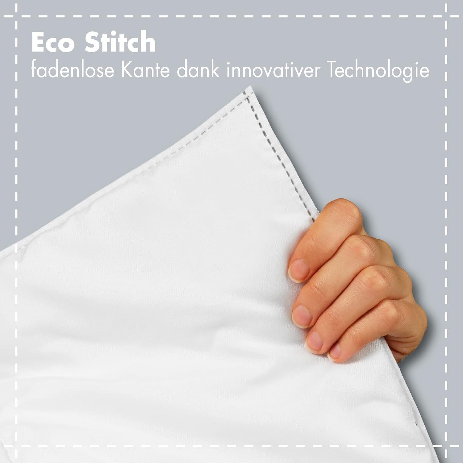 Parure de lit Traumnacht Green basic composée d'une couette pour toute l'année, 135 X 200 cm + oreiller 80 X 80 cm, certifiée Oeko-Tex, produite selon la norme de qualité allemande Couettes et couettes Naty Shop