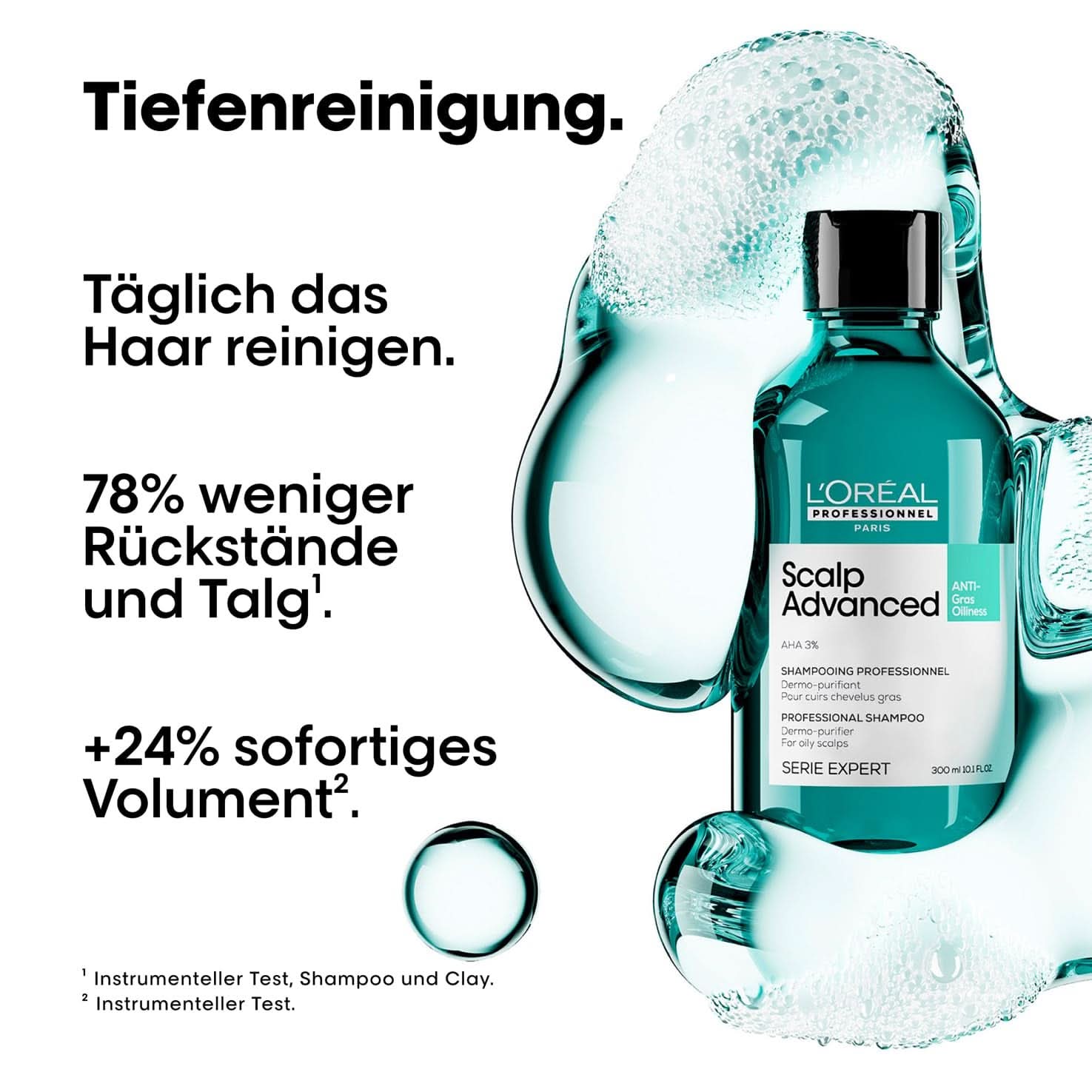 L'Oréal Professionnel Shampoing Nettoyant Cuir Chevelu Gras, 300 ml Naty Shop Douche et Bain