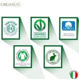 Lingettes intimes Organyc Moist, fabriquées à partir de coton biologique certifié à 100 % - 4 paquets de 20 lingettes (80 lingettes au total)