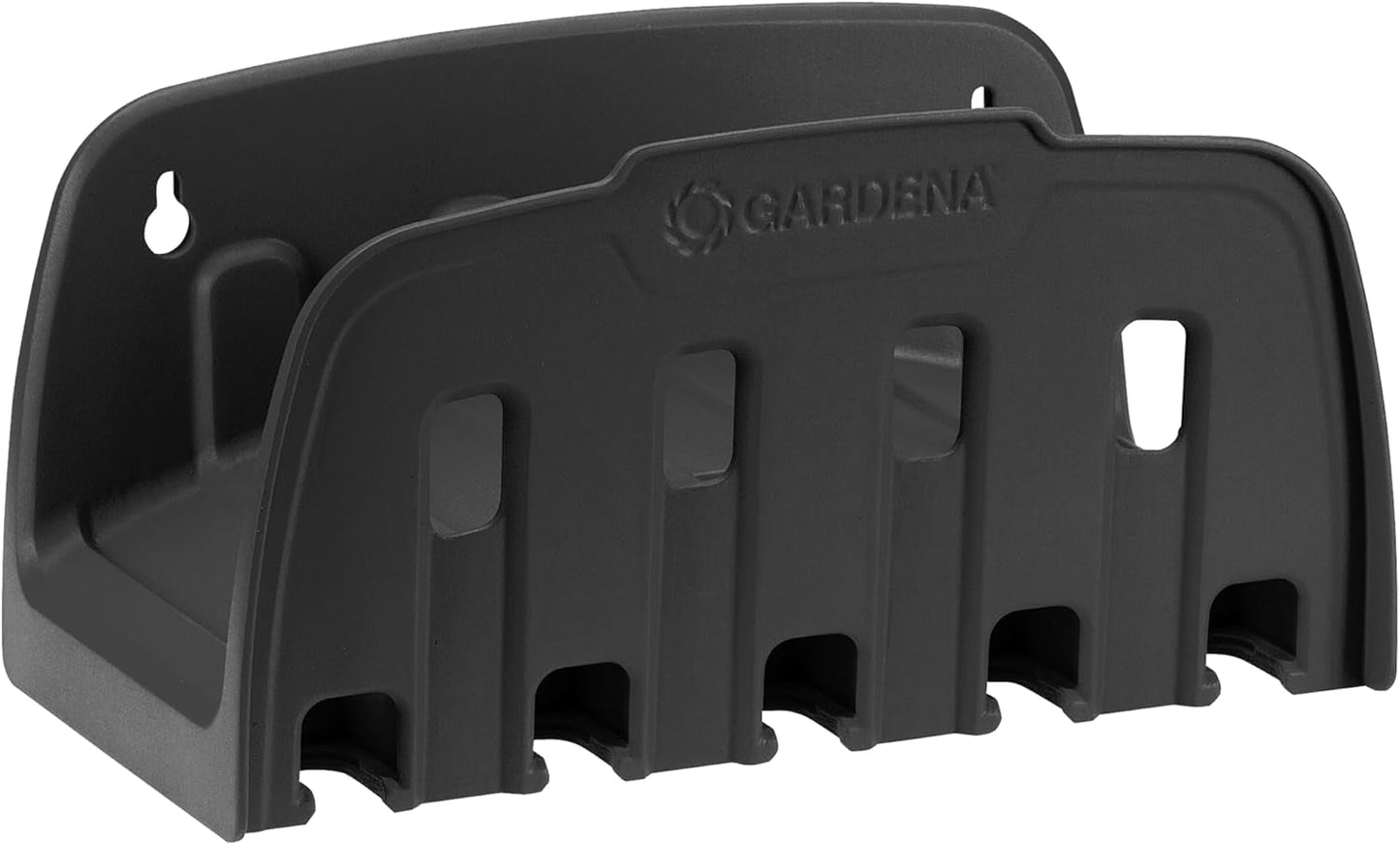 Enrouleur de tuyau mural Gardena Classic 60 avec enrouleur de guidage de tuyau : Pour un montage mural facile, avec système anti-goutte, raccord coudé, grande capacité, gain de place (2650-88)