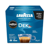 Lavazza A Modo Mio Dek Cremoso, 256 capsules de café, pour expresso décaféiné aux notes aromatiques d'amandes et de canditis, 100% Arabica, intensité 7/13, torréfaction moyenne, 16 paquets