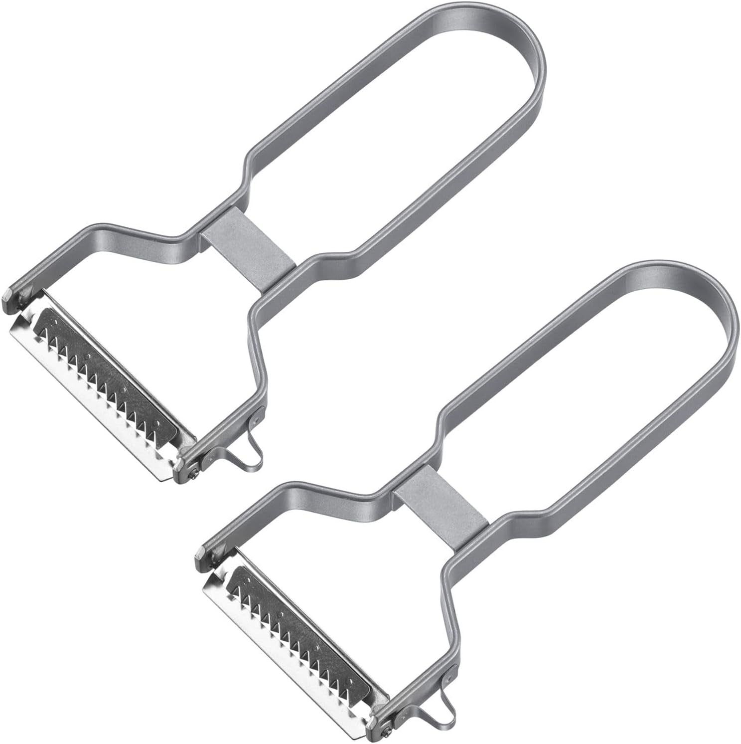 Westmark Éplucheur à Julienne, Éplucheur en acier inoxydable Naty Shop Deluxe (lot de 2 pièces)