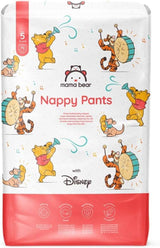 Marque Amazon : Couches Mama Bear Disney, taille 5 (12-17 kg) – Boîte mensuelle, blanche, 140 pièces (2 paquets de 70)