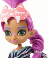 Cave Club GTH02 - Poupée amusante Roaralai Pyjama Party, poupée articulée avec cheveux violets et accessoires, cadeau pour enfants de 4 ans et plus, multicolore