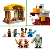 LEGO Minecraft Ghast Balloon Attack - Jouet de joueur pour enfants - Jeu de construction de jeu vidéo avec maison, poulet et Golem - Produits de film pour garçons à partir de 10 ans - 21273 Jeux de construction Beuche den LEGO-Store