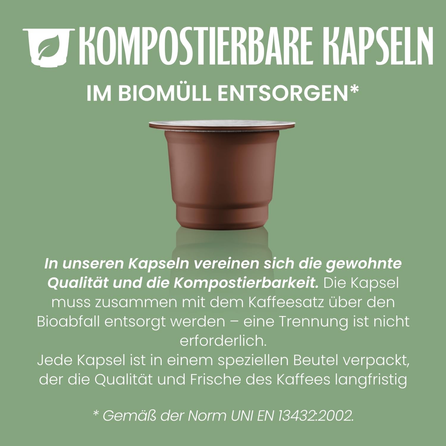 Caffè Vergnano 1882 - Café expresso compostable, compatible avec Nespresso, Cremoso (crémeux) - Packung Enthält 100 Kapseln
