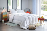 Blanrève - Couette Sérénité - Traitement anti-acariens - Trempé 300 G/M² - 140 X 200 Cm - Pour lit simple - Lavable en machine, couettes et couettes Naty Shop blanches 140 X 200 Cm