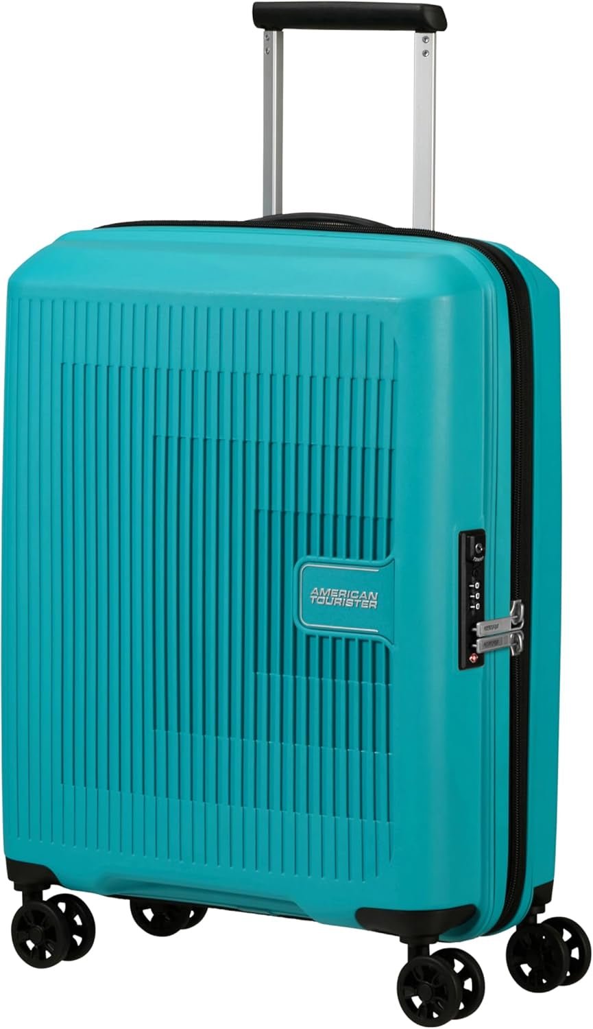 American Tourister Aerostep - Spinner L, Valise Extensible, 77 cm, 101,5/109 L, Orange (Orange Vif) Bagages et Équipement de Voyage Naty Shop Turquoise (Tone Turquoise) S (55 Cm - 36/40 L)