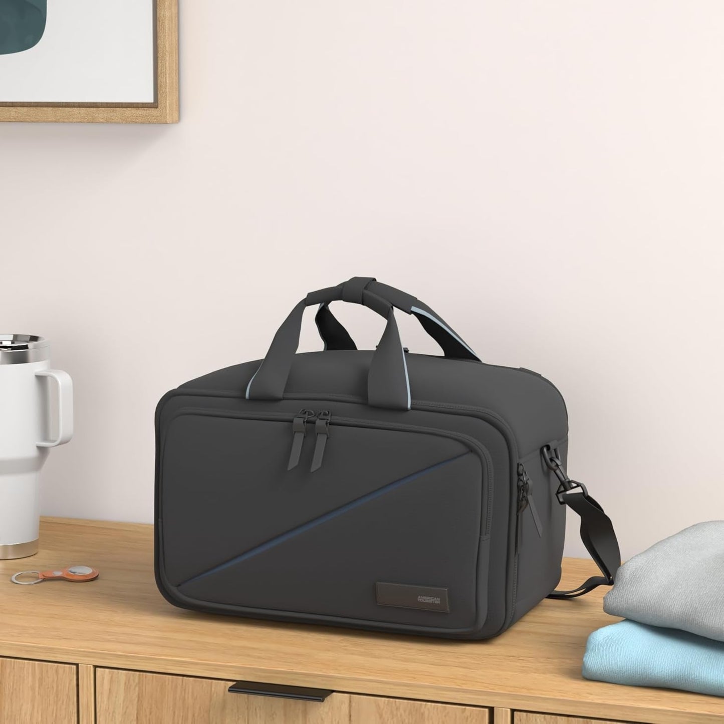 American Tourister Take2Cabin - Sac de voyage 3 voies Ryanair, 40 cm, 25 L, Noir (Black) Bagages et équipement de voyage Naty Shop
