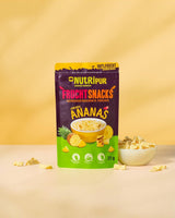 Ananas lyophilisés BITS 100g gros morceaux pour smoothie bowls, muesli, porridge topping - fruits lyophilisés sans sucre ajouté - ananas séchés - fruits de NutriPur Produits déshydratés Naty Shop