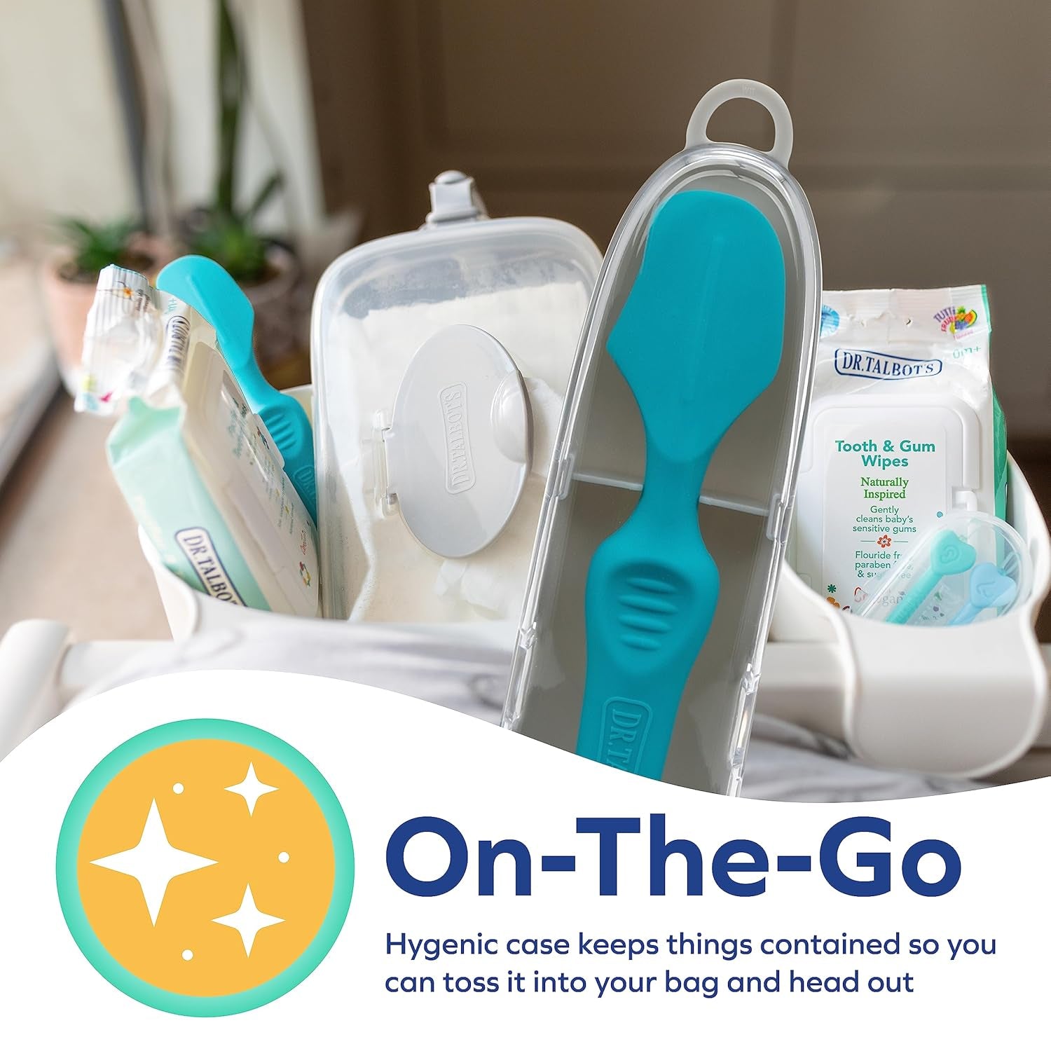 Applicateur de crème pour couches Nuby – Spatule pour crème anti-éruption cutanée | avec étui de voyage | convient dès la naissance Enfant - Bain et Soin Naty Shop