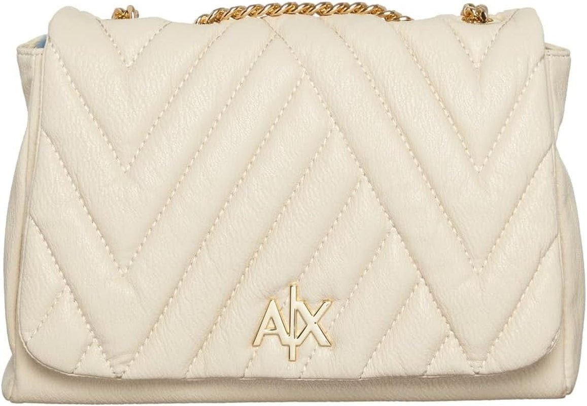 Armani Exchange Sacs à bandoulière en chaîne Margareth Soft Touch Medium Sacs Femme Naty Shop Dusty Earth