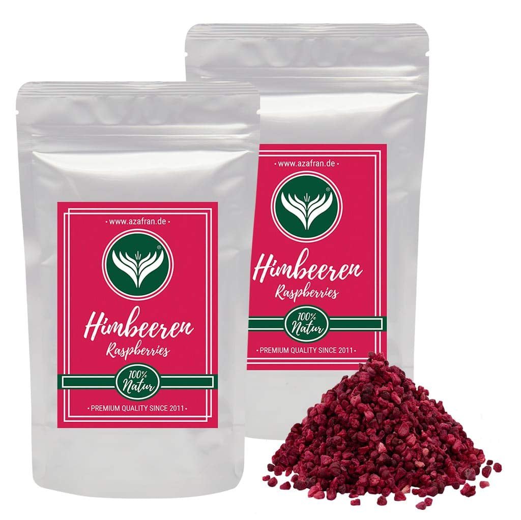 Framboise Azafran - morceaux de framboises lyophilisées 250g Naty Shop produits déshydratés 500 G (1 paquet)