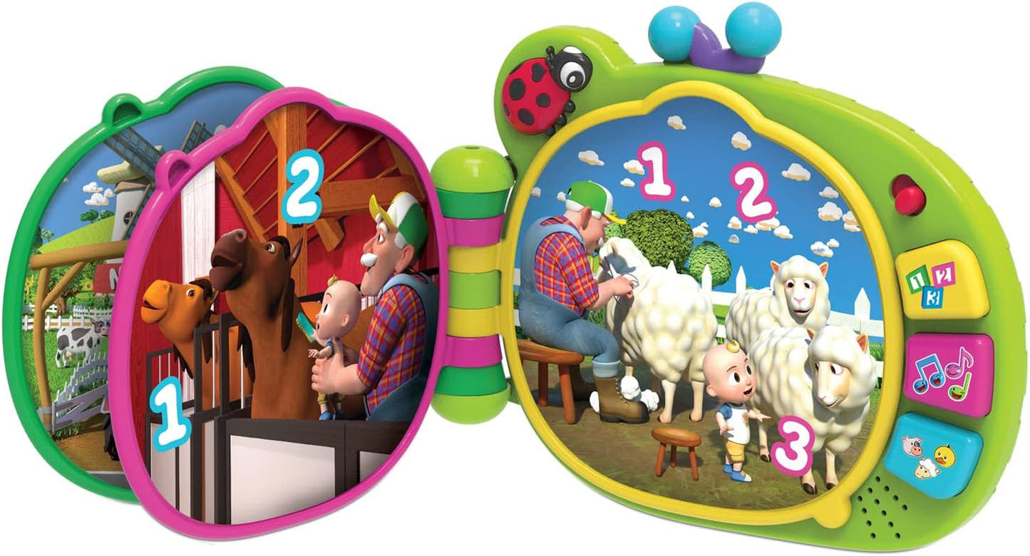 CoComelon , Livre d'apprentissage J.J, fonctions d'apprentissage et électronique, jouet pour enfant à partir de 18 mois, CCM10 (version française) Bebe Toys Naty Shop