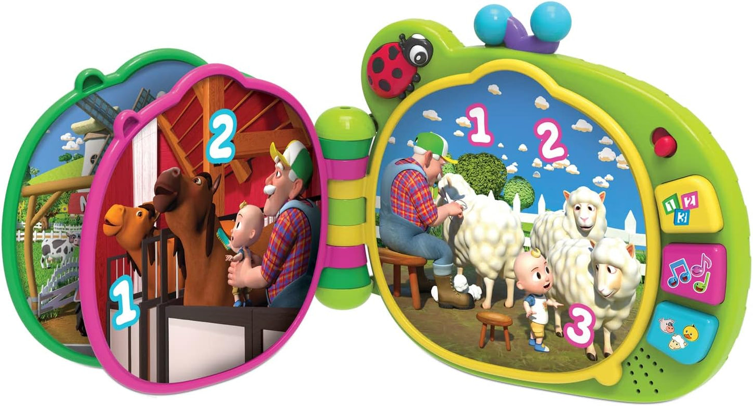 CoComelon , Livre d'apprentissage J.J, fonctions d'apprentissage et électronique, jouet pour enfant à partir de 18 mois, CCM10 (version française) Bebe Toys Naty Shop