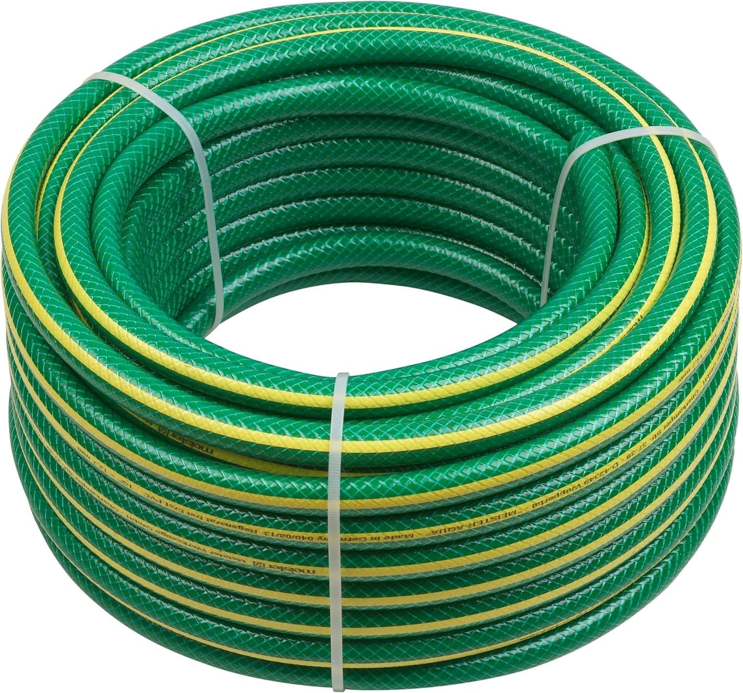 Tuyau d'arrosage tissé en croix Meister, 12,7 mm (1/2 pouce) - Longueur 30 m - Pour arroser de petites surfaces - Résistant à l'écrasement et à l'abrasion - Résistant aux UV, Tuyau d'arrosage en PVC vierge, Tuyau d'arrosage, 9930260