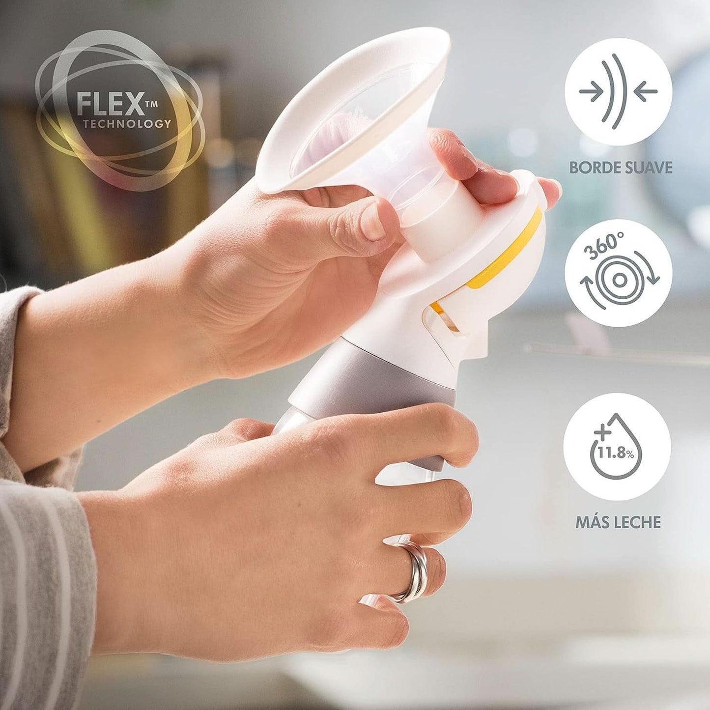 Tire-lait électrique Medela Solo, avec entonnoir Personalfit Flex et technologie d'extraction en 2 phases Accessoires Alimentation et Allaitement Bebe Naty Shop