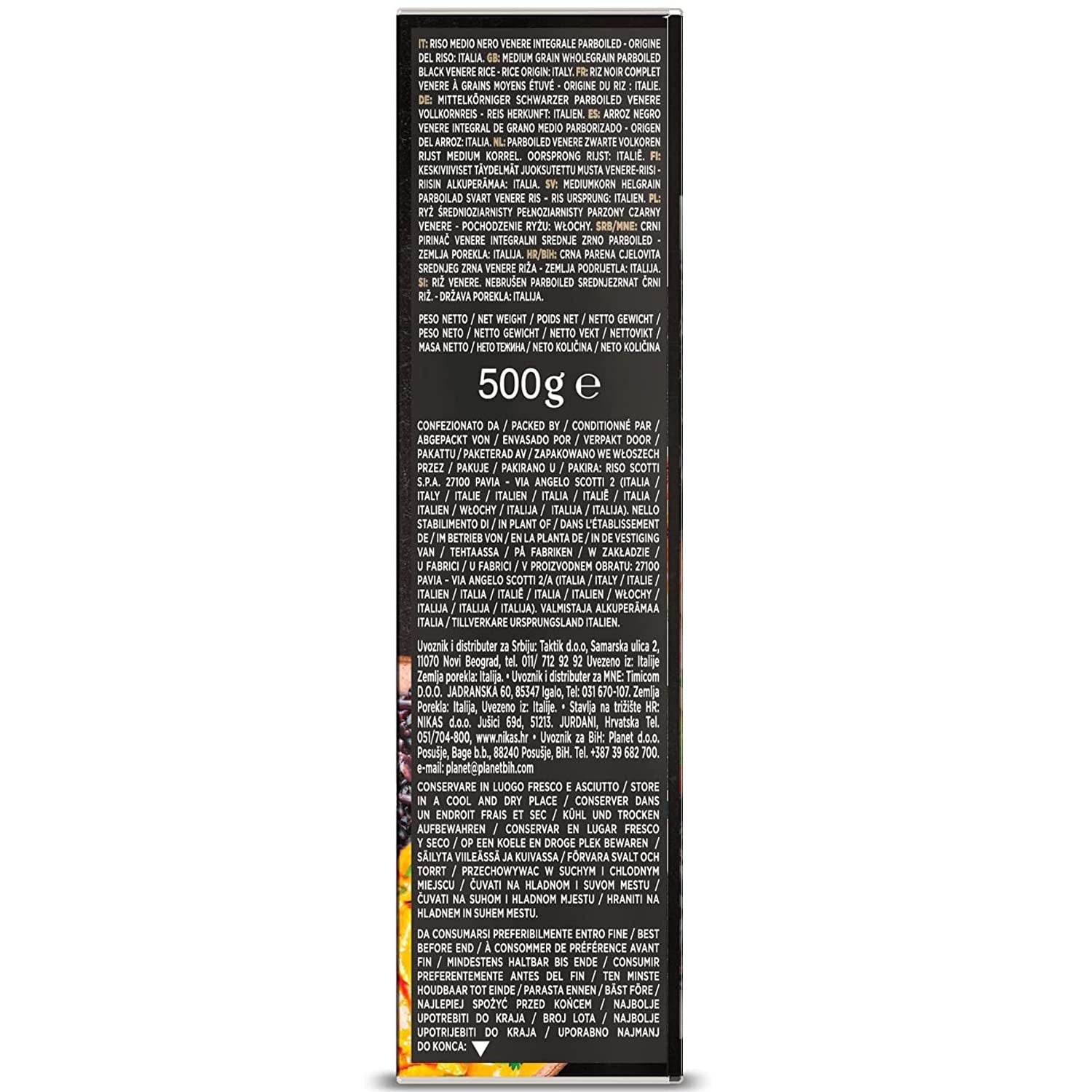 Scotti Riz complet noir Riso Nero Venere 500 g